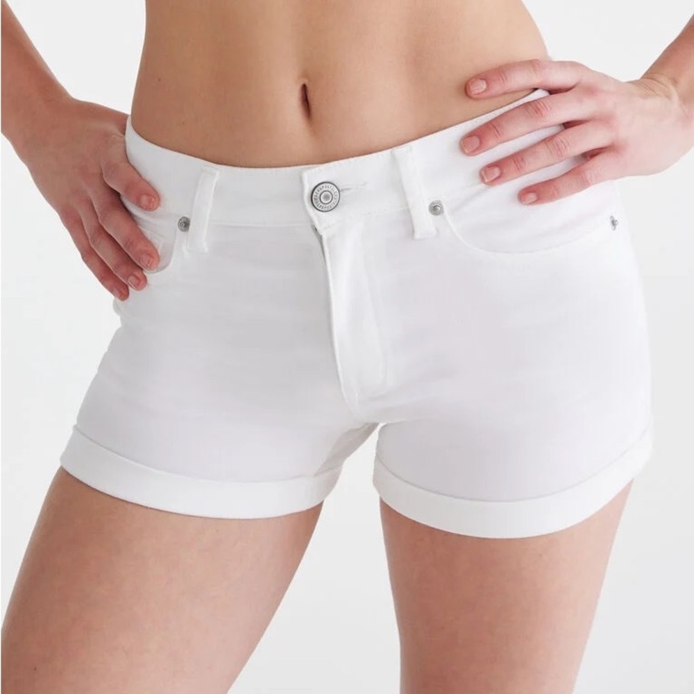 Aeropostale Seriously Stretchy High-Rise Denim Midi Shorts